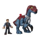 Imaginext Jurassic World Dominion Therizinosaurus e Owen Fisher-Price - GVV65 GVV63 - Mattel