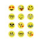 Imãs Enfeite De Geladeira E Painel Botão Emojis 12 Unidades - Tudoprafoto