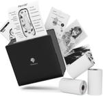 Impressora de adesivos Memoqueen M02 Mini Bluetooth com 3 rolos de papel