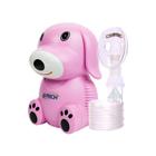 Inalador Nebulizador Infantil Nebdog Rosa Bivolt Névoa Fina G-Tech