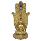 Incensário 7 Chakras Porta Incensos Yoga Vertical em Resina Incenso Vareta Buda Ganesha Hamsa