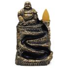Incensário Buda Chinês Cascata Fumaça Invertida + 5 Cones - M3 Decoração