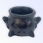 Incensário Caldeirão da Bruxa preto 2 cm em resina - Lua Mística - 100% Original - Loja Oficial