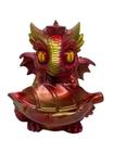 Incensário Cascata Blackflow Dragão Baby Vermelho 12 Cm - NOVO TEMPO