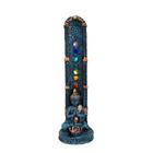 Incensário DE RESINA Vertical 7 Chakras Buda MEDIDTANDO Azul