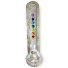 Incensário Indiano 7 Chakras Yoga Branco Vertical 22Cm - Bialluz Presentes