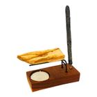 Incensário Suporte Palo Santo + 1 Vela + 1 Palo Santo - Equilíbrio Pedras Naturais