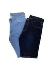 INCRIVEL - Kit 2 BERMUDAS Jeans Lycra Da Fábrica