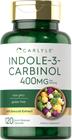 Indole-3-Carbinol (I3C) 400mg 120 cápsulas Fórmula avançada com extrato de brócolis Não-OGM, sem glúten por Carlyle