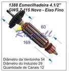 Induzido 1388 compativel Bosch- GWS 7-115- Esmerilhadeira 4,5 - 220V