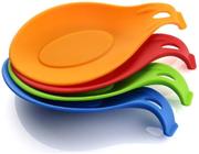 INeibo Kitchen Silicone Spoon Rest, flexível em forma de amêndoa, silicone cozinha utensílio de cozinha rest ladle spoon holder BPA Free Suporte de espátula contra Descanso da colher do fogão