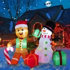 Infláveis de Natal COOLWUFAN Gingerbread Man & Snowman 6f