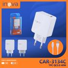 Inova 40W carregador rápido porta USB Tipo C Porta Dupla