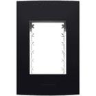 Inova Class Placa 4X2 3 Seções Preto Ebano Fosco
