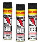 Inseticida Aerossol Multi-inseto Poderoso 400ml Kit 3 Frascos