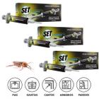 Inseticida Isca Mata Baratas Em Gel Set Inset 10g Kit c/3un