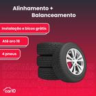 Instalação para 4 pneus + Alinhamento + Balanceamento (até aro 16)