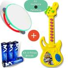 Instrumentos Musicais De Brinquedo Infantil Kit 2un + Pilhas