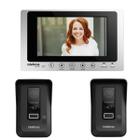 Interfone Video Porteiro Wifi Wireless Via App Intelbras Allo Wt7 Lite e 2 Modulos Externos