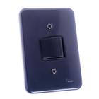 Interruptor 1 Tecla Intermediária Linha Pollar Black Radial