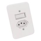 Interruptor 1 tecla paralela + tomada 20a