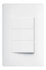 Interruptor 3 Simples Com Placa Suporte - FAME