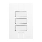 Interruptor 3 Teclas Simples Caprice Modular Pluzie 4x2
