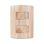 Interruptor de 2 Teclas Simples, Modular, com Placa 4x2 e Suporte
