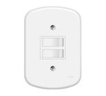 Interruptor Duplo Simples 4X2 Fame 10A