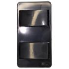 Interruptor Duplo Simples de Luz Condulete Modular Preto KSL