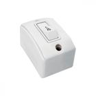 Interruptor Externo Perlex Retangular 1 Campainha Branca 175Brc/10 - Kit C/10