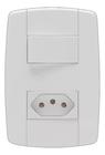 Interruptor Ilumi Mod Lev 1 Simples + Tomada 2p + T