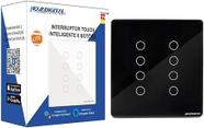 Interruptor inteligente 8 botoes wifi preto ws-us8-b