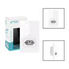 Interruptor Inteligente Wifi 2Botões Touch Tomada 16A Branco