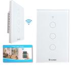Interruptor Inteligente WiFi, Smart Sem Fio Multifuncional 3 botões (MB303 com neutro) Compatível Com Alexa Google