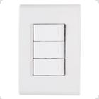 Interruptor Liz Triplo 4X2 Embutir Branco Tramontina