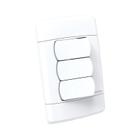 Interruptor Paralelo 10A 4x2 3 Teclas Branco Neo Sottile Enerbras