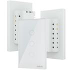 Interruptor Paralelo Inteligente 3 Way KaBuM! Smart 500, Branco, Controle via Aplicativo, Três Botões, Caixa com 3 - KBSA012