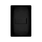 Interruptor Paralelo Preto 16A/250V Com Placa Habitat Black - Fame