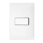 Interruptor Pial Plus 1 Tecla Paralela Com Placa Branca