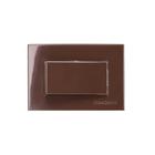 Interruptor Simples 10A 250V Para Movel Marrom Sleek