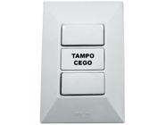 Interruptor Simples 2 Teclas 10A Com Placa Espelho Branco Linha Dubai - EPM ACESSORIOS