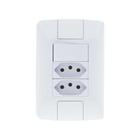 Interruptor Simples 6A + 2 Tomada 2P+T 20A - Tramontina