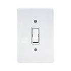 Interruptor Simples Conjunto 1 tecla 10A Placa 4x2 Branco - veltra