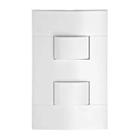 Interruptor Simples Duplo 4x2 Branca Lunare Prm43141