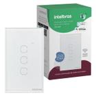 Interruptor Smart Touch Wi-Fi 3 Teclas EWS 1003 Branco