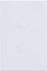 Interruptor Touch 2 Pads Tok Glass Branco 4x2 WiFi Lumenx