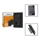 Interruptor Zigbee Com Tomada 20A E 1 Tecla Física 4X2 Preto
