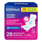 Intimus absorvente noturno discreto extra suave com abas de 28 unidades - KIMBERLY-CLARK