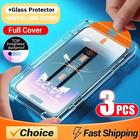 iPhone 14 11 13 12 15 pro Max XS X XR 15 16 plus Protetor De Tela Com Revestimento Oleofóbico 3Pcs